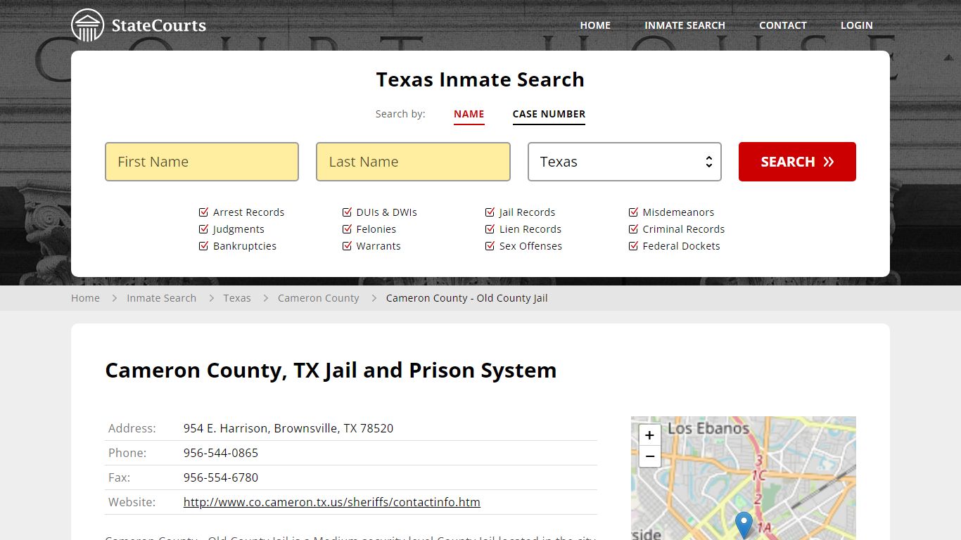 Old County Jail Inmate Records Search, Texas - StateCourts